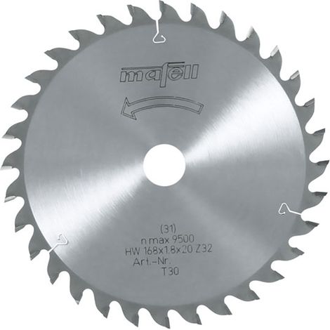Lama in metallo duro MAFELL 24 denti alternati 168x1,2 / 1,8x20 mm - 092478