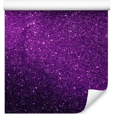 Papel pintado con purpurina violeta, ciruela e índigo para salón y dormitorio, 50x1000 cm. (1/5)