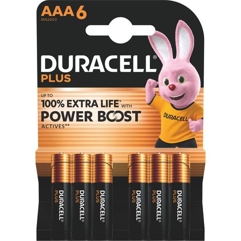 Pila Alcalina Serie Plus Power Boost 6 Pezzi. Ministilo 1 5 V Duracell