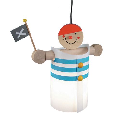 LED Pendellampe für kleine Abenteurer, Kinderzimmerleuchte LAMPENPIRAT (1/5)
