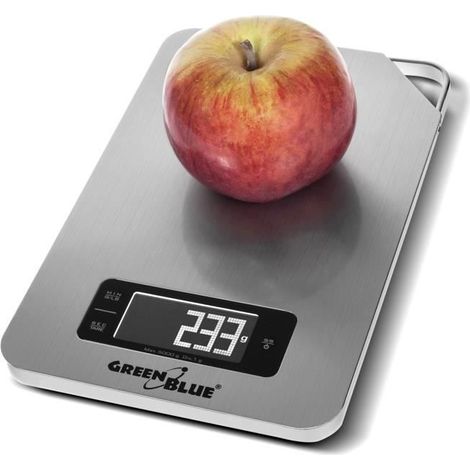 Báscula cocina greenblue gb170 acero inoxidable 5 kg temporizador (1/3)