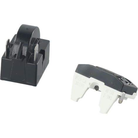 Relais de démarrage PTC avec résistance de 15 ohms pour compresseur de réfrigérateur et protection contre les surcharges de 1/6 HP pour coupure de courant (2 pôles, 15 ohms + 1/6H) (1/5)