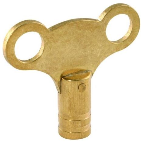 BUNTHAUS (laiton, 1 pièce) 1 x clé de radiateur, purge d'air de radiateur, convient à la plupart des radiateurs (1/5)