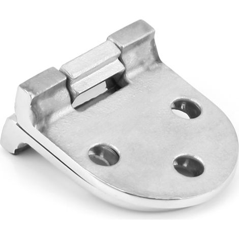 Charnière ovale longue en acier inoxydable 316, 66 x 30 mm (vendue par paires) (1/5)