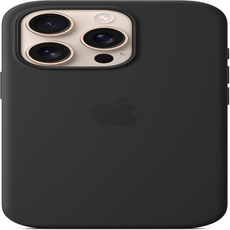 Apple silikonskal med MagSafe för iPhone 16 Pro - Svart