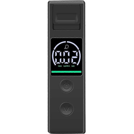 Éthylotest, éthylotests de précision pour l'alcool, testeur d'alcool portable avec écran LCD numérique 3 couleurs (1/5)