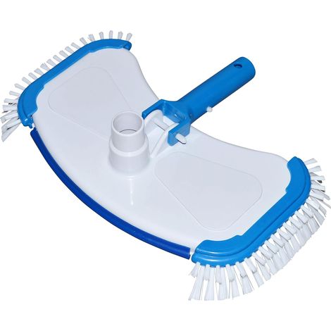 Deluxe-Poolsauger – 1 Stück – Verstärkter Kunststoff – Integrierte Seitenbürsten – Für Beton- und Folienpools – Kompatibel mit 32/38-mm-Schläuchen