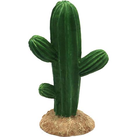Squisito ornamento a forma di cactus in resina, ideale per acquari.