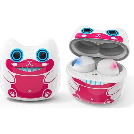 Kabellose Kopfhörer für Kinder, weiß, Bluetooth, mit Mikrofon, Ladeetui, 36 Stunden Akkulaufzeit, Geräuschunterdrückung, IPX5 wasserdicht. (1/5)