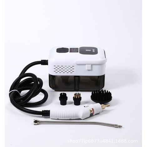 Nettoyeur vapeur portable, 1500 watts, réservoir d'eau de 1200 ml, 9 vitesses, convient pour les meubles de cuisine, les canapés, les salles de bains, les voitures, les sols, etc. (1/5)