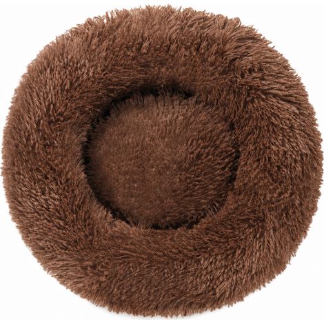Nid en fausse fourrure pour chien et chat marron foncé S (1/5)