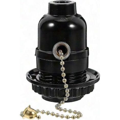Cordon de tirage pour plafonnier, douille de lampe avec interrupteur à chaîne, accessoire de fixation de luminaire suspendu (1/4)