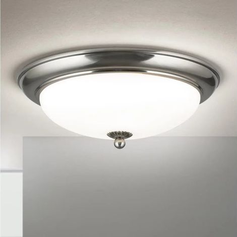 [GEBRAUCHT] B-Ware Orion Deckenleuchte Lampe Jugendstil Milchglas Rund Altmessing 35 Cm 2 X E27 Led