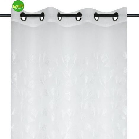 Tenda Nova Velo Stof 140 x 260 cm bianca ricamata