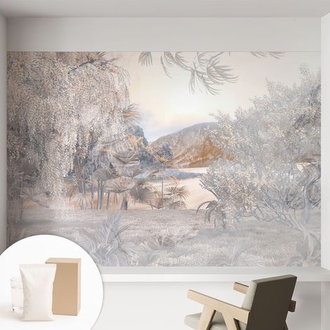 Papier peint avec colle pour décoration moderne de salon chambre à coucher cuisine et bureau Facile La nature de la subtilité 152x104 cm (1/5)