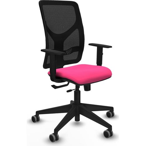Silla de oficina piqueras y crespo Motilla negro cuero sintético (1/2)