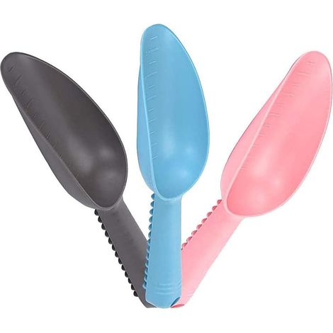 MINKUROW 3 Pezzi Pala Da Giardino In Plastica, Per Piante Giardinaggio Pala Da Terra Multifunzione In Plastica Pala Da Piantare Per Interni Ed Esterni In Plastica (1/5)