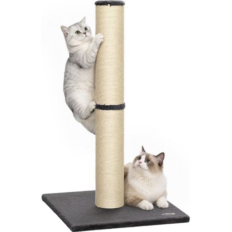 PawHut Cat Scratching Post, 80cm Tall Cat Scratch Post for Indoor Kittens (1/5)