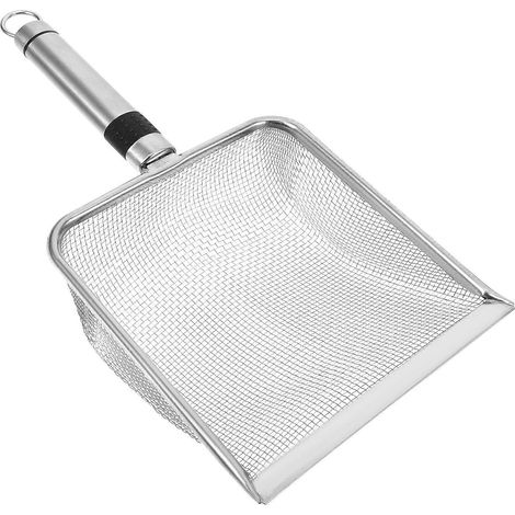 Pelle à litière durable en métal, tamis à sable pour litière de chaton. (1/5)