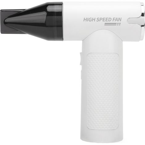Nettoyeur à air électrique sans fil 3 vitesses réglables souffleur jet sec turbo avec 3 buses interchangeables pour clavier ordinateur extérieur voiture maison blanc (1/5)