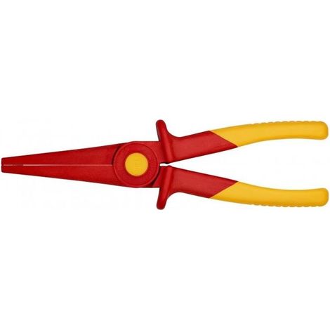 KNIPEX 98 62 02 Pinza prensile con becchi piatti, in resina isolanti con zona in materiale sintetico morbido per una presa sicura resina sintetica 220 mm