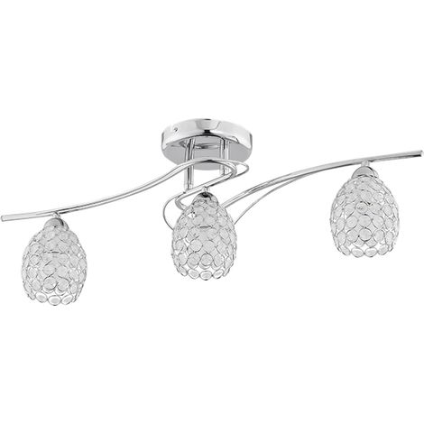 Plafonnier glamour chromé pomme de pin 3xE14 Alfa ZARA (1/2)