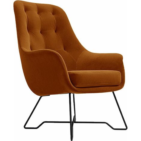 Fauteuil Kingston 135, Velluto 33, 102x73x83cm, Tissu, Pieds: Métal, 0