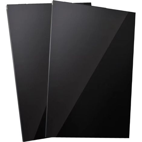 Lot de 2 Plaques Acryliques Noires A4 297x210 mm Épaisseur 3 mm en Plastique pour Décoration et Affichage (1/5)