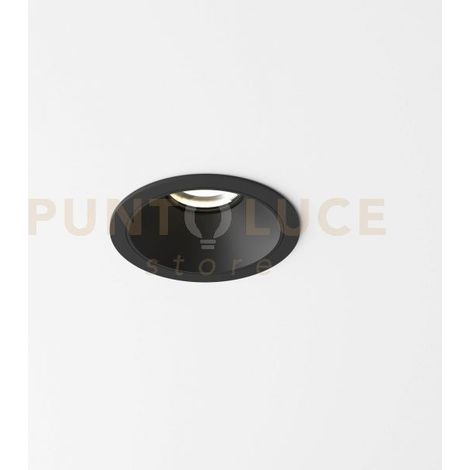 Ideal Lux Faretto Tondo Zeus 1 luce Nero Materie Plastiche