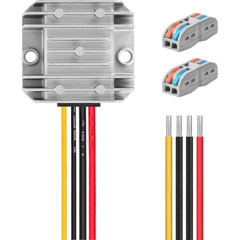 Régulateur de Tension DC 8V 40V vers 12V 3A 36W - Convertisseur Abaisseur DC 36V 24V 18V vers 12V, Module Transformateur Etanche (1/5)
