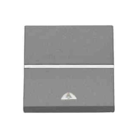 Breiter Klingelknopf SILBER Niessen Zenit N2204 PL