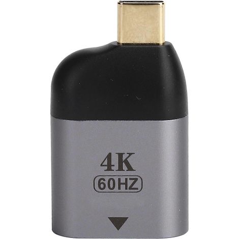 Adaptateur 4K 60 Hz Type-C vers HDMI pour Windows/Android/OS X, compatible avec l'affichage 3D, durable. (1/5)