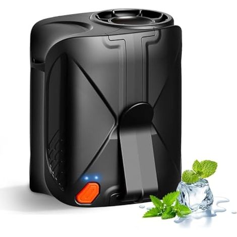 Ventilateur de ceinture clipable portable : 6000mAh mini ventilateur rechargeable à porter sous les vêtements pour voyage et camping en extérieur (1/5)
