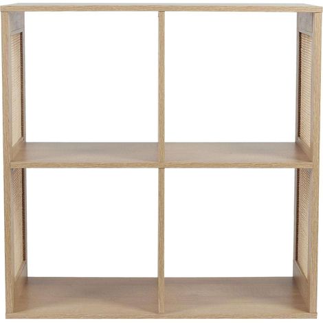 Etagère de rangement 4 cases en cannage BALI (1/5)