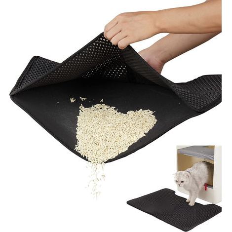 Katzenstreumatte, Wabenmuster, doppellagiges EVA, wasserdicht und rutschfest, für Zuhause (1/5)