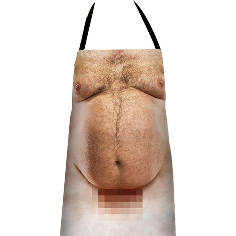 Tablier de cuisine drôle pour hommes, impression 3D barbecue, tablier humoristique pour cuisson
