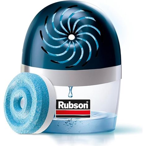 Rubson AERO 360º Deshumidificador recargable (1 dispositivo y 1 tableta de 450 g), absorbe humedad, previene la condensación y los malos olores, antihumedad absorbente (1/5)