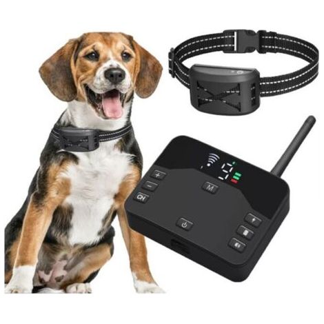 Clôture électrique sans fil 2 en 1 pour chien – Système de confinement étanche IP66 – Collier réglable 8-28 pouces – Portée jusqu'à 990 pieds (1/5)