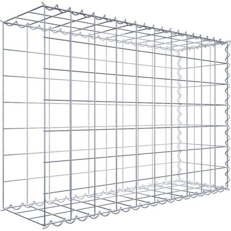 Gabiondeco - Gabion - Element de prolongation en longueur 100 cm x 70 cm x 30 cm (L x H x P). maille 10 x 10 cm. Spirale. Avert.: il manque une grille - Made in Germany (1/5)