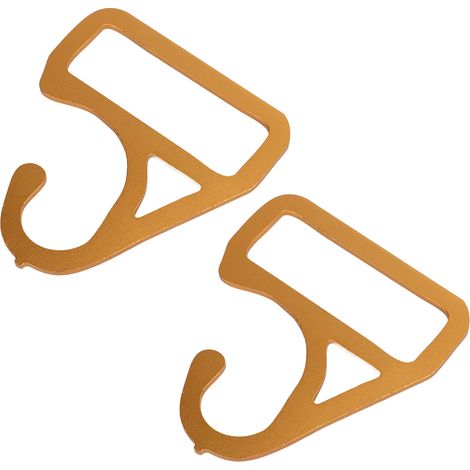 Lot de 2 ouvre-portes multifonctionnels sans contact avec crochet pour poignée de bus et barres de métro (doré) (1/5)