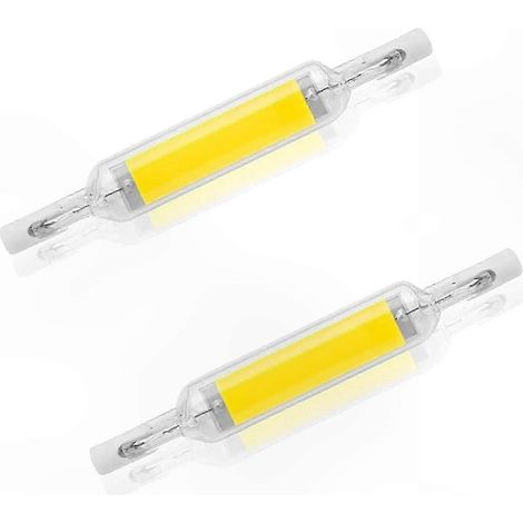 2er-Pack R7s 10W 78mm LED-Lampen, kaltweiß 6000–6500K, inklusive Dimmer, dimmbarer Halogenlampenersatz (1/5)