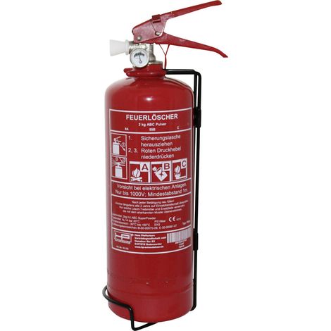 HP Autozubehör 10152 ABC 2 kg DIN EN 3 Feuerlöscher Inkl. Halter EN 3-7 DIN 3-7 1 St.