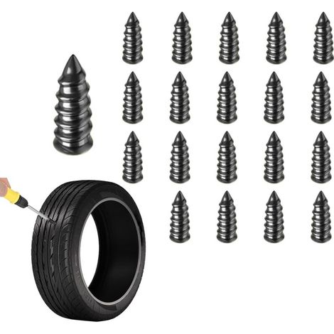 Lot de 20 clous en caoutchouc pour réparation de pneus, kit de réparation de pneus sous vide en libre-service, outils de réparation rapide pour voiture, camion, tracteur, accessoires de