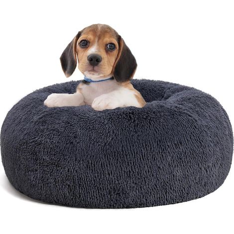 Hundebett Orthopädisches Donut L 60 x B 60 x H 18 cm Dunkelgrau (1/5)