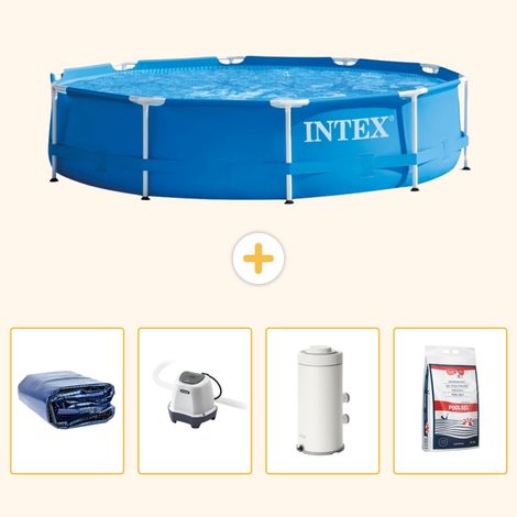 Intex Piscine Tubulaire Ronde - 366x76 cm - 5-pièces S155 (1/5)