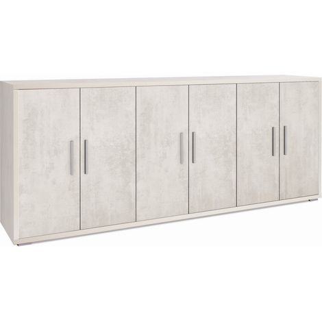Mobile 6 Ante 203L x 41P x h84 – Finitura Bianco Opaco – Sarmog (1/3)