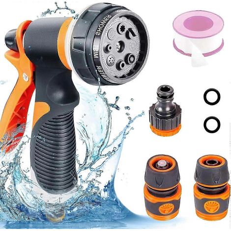 XHX Watering Gun, 8 Watering Modes Adjustable Watering Gun Sprayer Watering Gun for Irrigation (1/5)