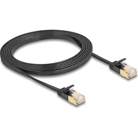 Delock rj45 cable de red cat.6a macho a macho u/ftp 2 m negro (1/2)