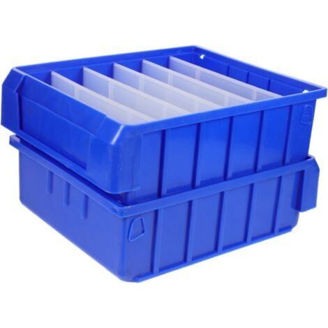 Boite et casier de rangement pour outils Boîte de rangement d'entrepôt de boîte de pièces divisées-30023090MM, bleu