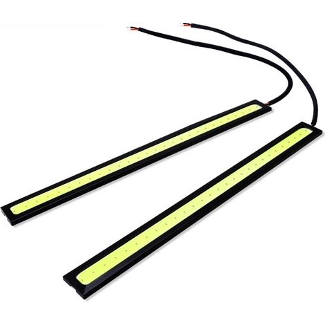 Bandes Led Intérieures Voiture - Barre Lumineuse 12 V COB - Pour Voiture Camion Fourgon Caravane Bateau - 17 cm - 2 Pièces (1/5)
